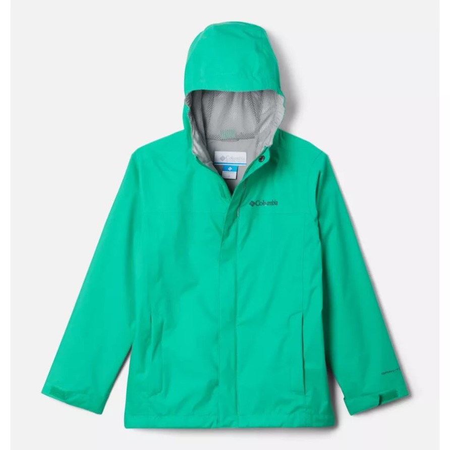 Dark Lime Wasserdichte Jacke Für Jungen Columbia