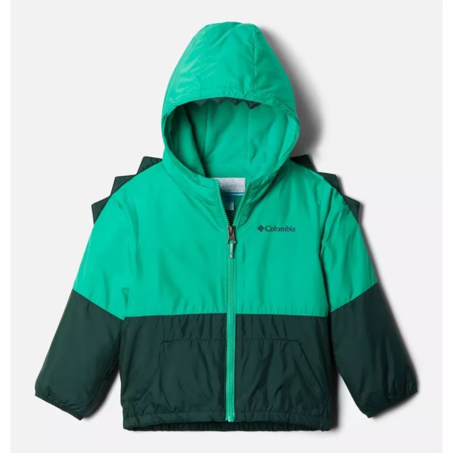 Dark Lime/fichte Columbia Kitterwibbit Ii Jacke Für Kleinkinder