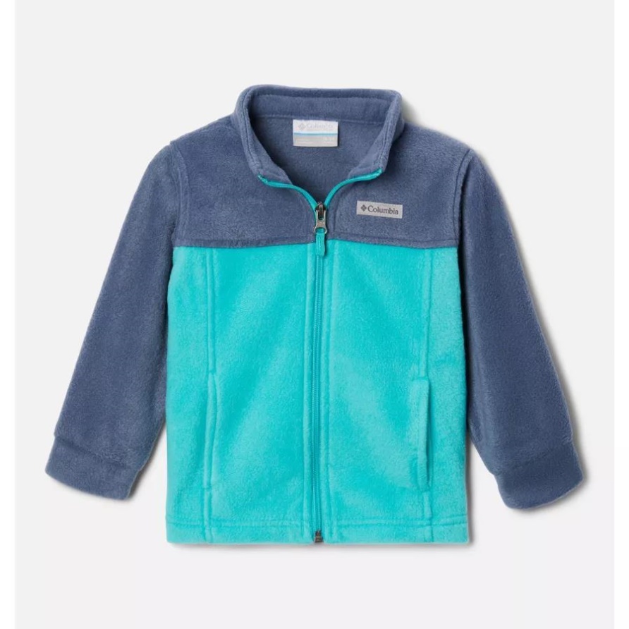 Dark Mountain/Bright Aqua Columbia-Fleecejacke Für Kleinkinder Von Steens Mountain II Für Jungen