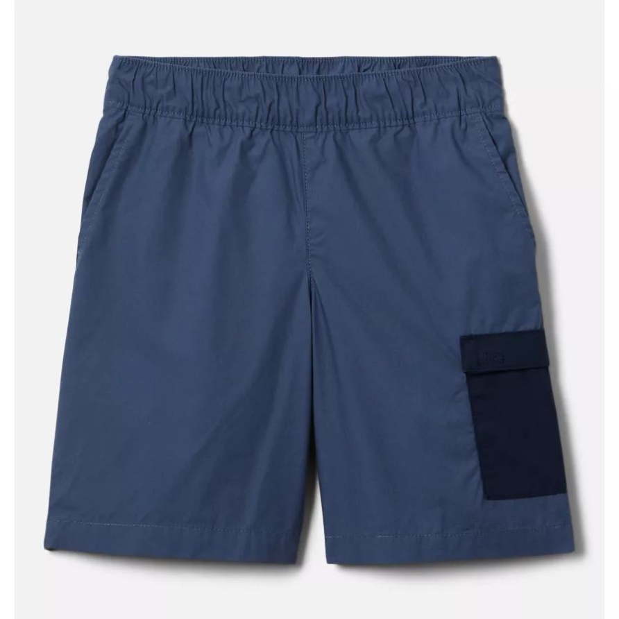 Dark Mountain/collegiate Navy Columbia Ausgewaschene Cargo-Shorts Für Jungen