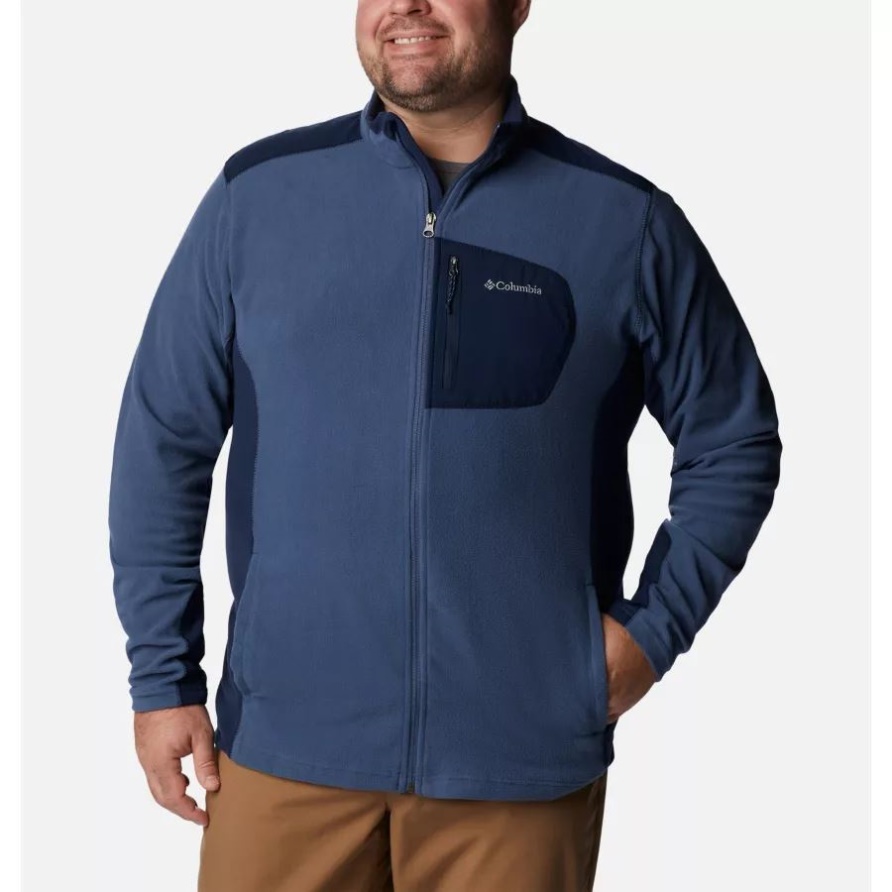 Dark Mountain/collegiate Navy Columbia Herren-Fleecejacke Aus Der Klamath-Reihe, Erweiterte Größe