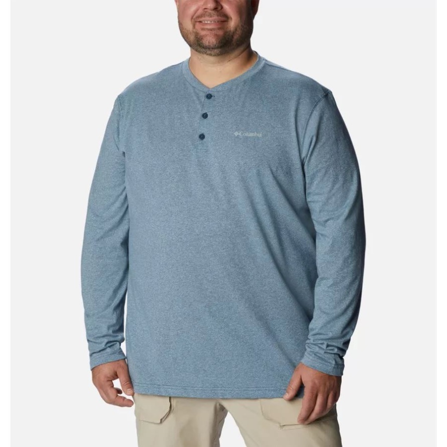Dark Mountain Heather/sky Blue Columbia Thistletown Hills Henley Big Für Herren