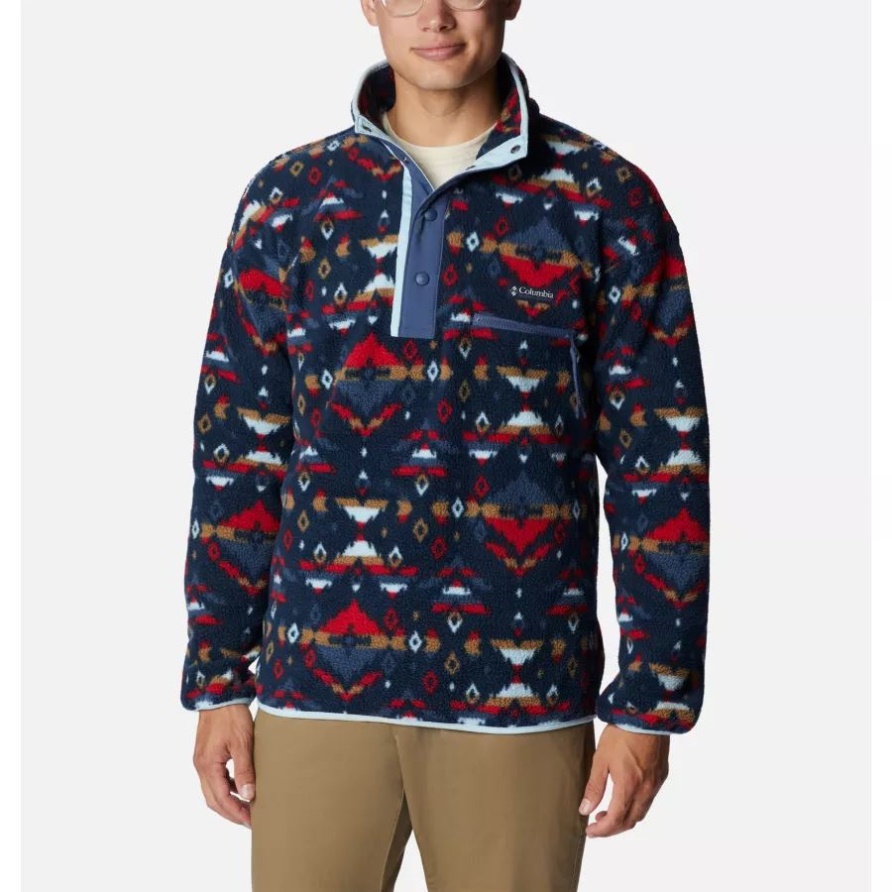 Dark Mountain Rocky Mountain Print Helvetia Halbdruck-Fleece Für Herren Columbia