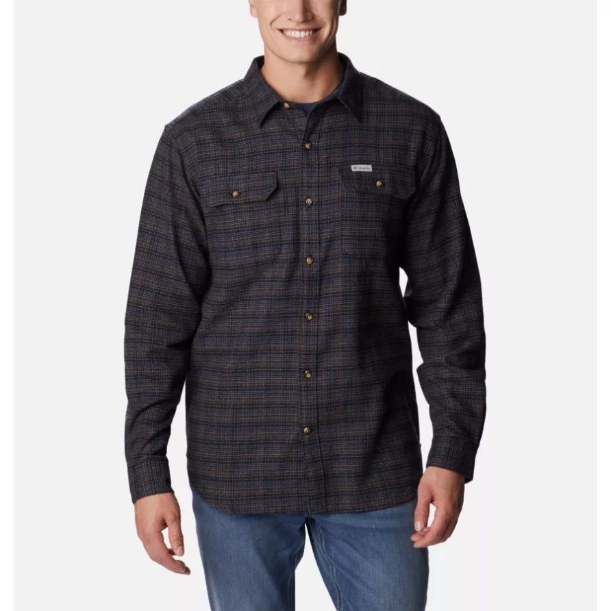 Dark Mountain Small Multi Plaid Columbia Herren Flare Gunutility Shirt