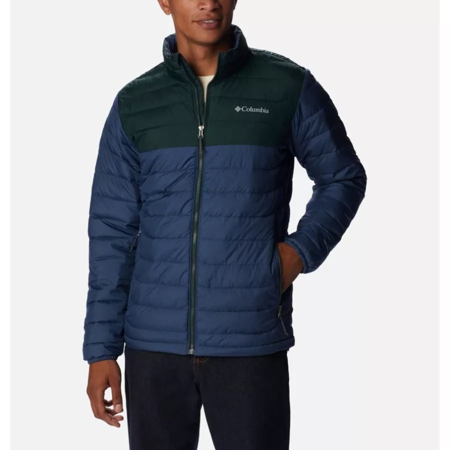 Dark Mountain/Spruce Columbia Powder Lite Isolierjacke Für Herren