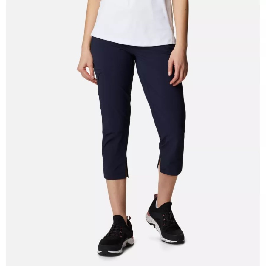 Dunkel Nachtaktiv Columbia Muir Pass Ii Kurz Geschnittene Wanderhose Für Damen
