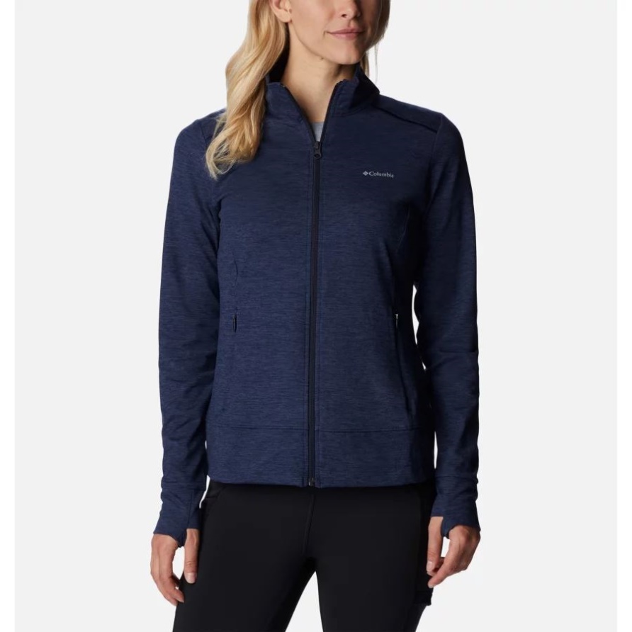 Dark Nocturnal Heather Columbia Wochenend-Abenteuer-Fleecejacke Für Damen