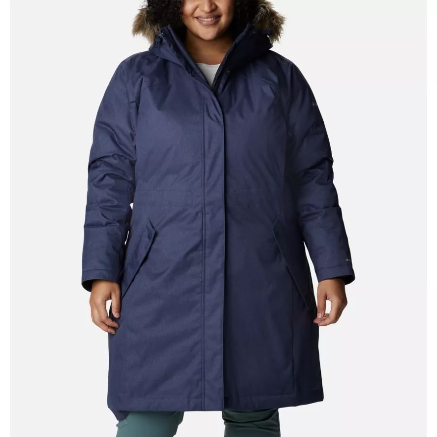 Dark Nightturnal Damen Juniper Ridge Omni-heat Infinity Down Parka Plus Size Columbia