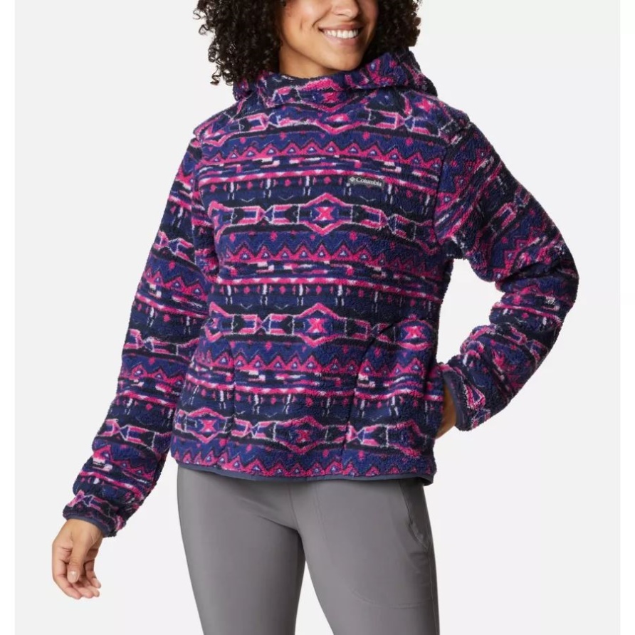 West Bend Kapuzenfleece Für Damen Mit Dunklem Saphir Im 80er-Jahre-Stil, Columbia