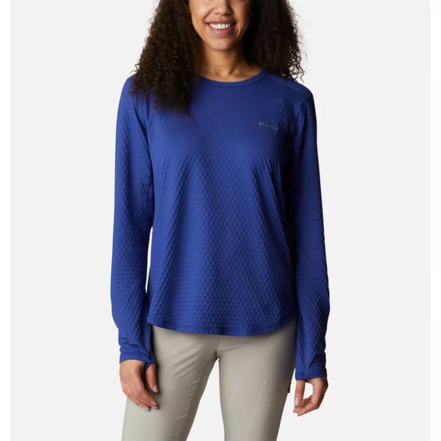 Dark Sapphire Columbia Damen Bliss Ascent Langarmshirt