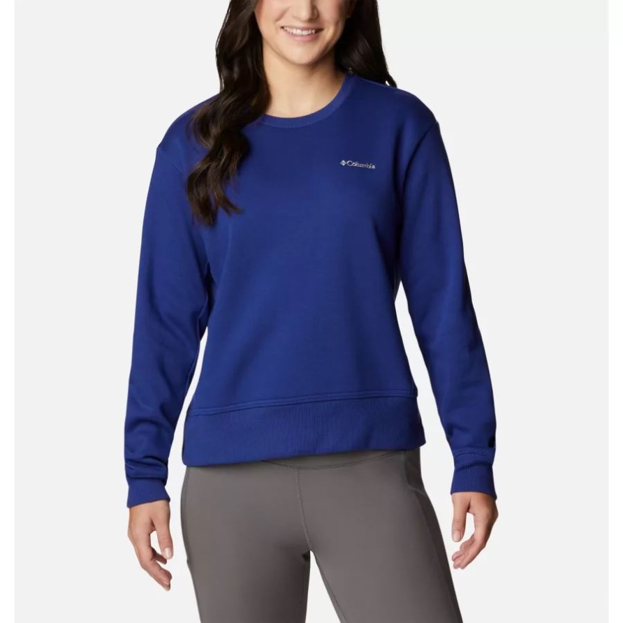 Dunkles Saphir-Sweatshirt Der Columbia-Hütten-Crew IV Der Columbia-Frauen