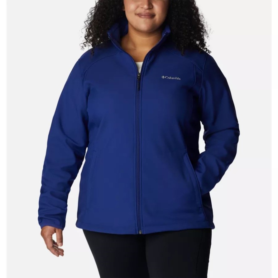 Dark Sapphire Columbia Kruser Ridge Ii Softshell Für Damen Plus Größe
