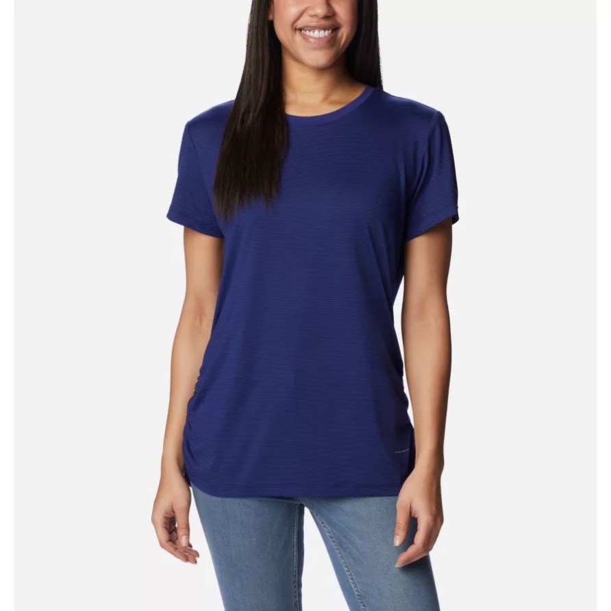 Kurzärmliges Leslie Falls-shirt Für Damen In Dunklem Saphir