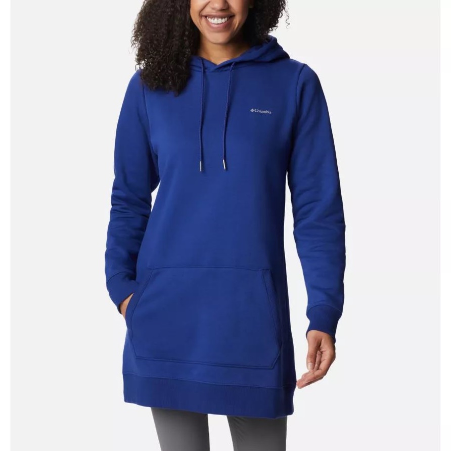 Dark Sapphire Columbia Rush Valley Long Hoodie Für Frauen