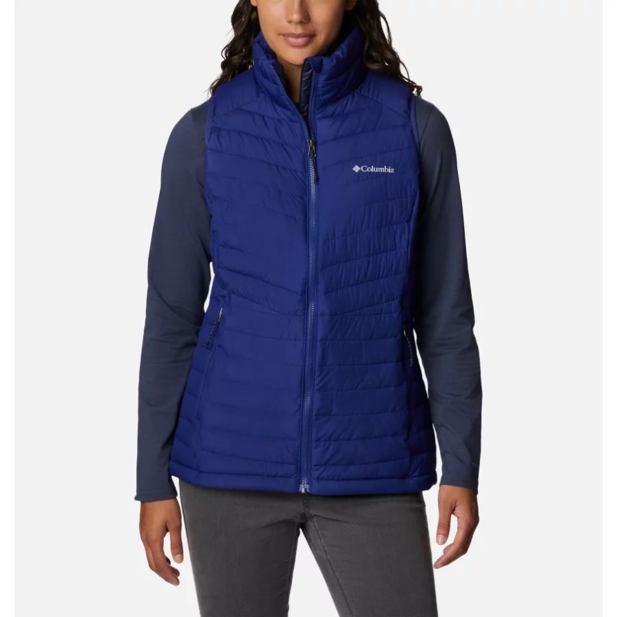 Dark Sapphire Columbia Weste Mit Schrägkante Für Damen