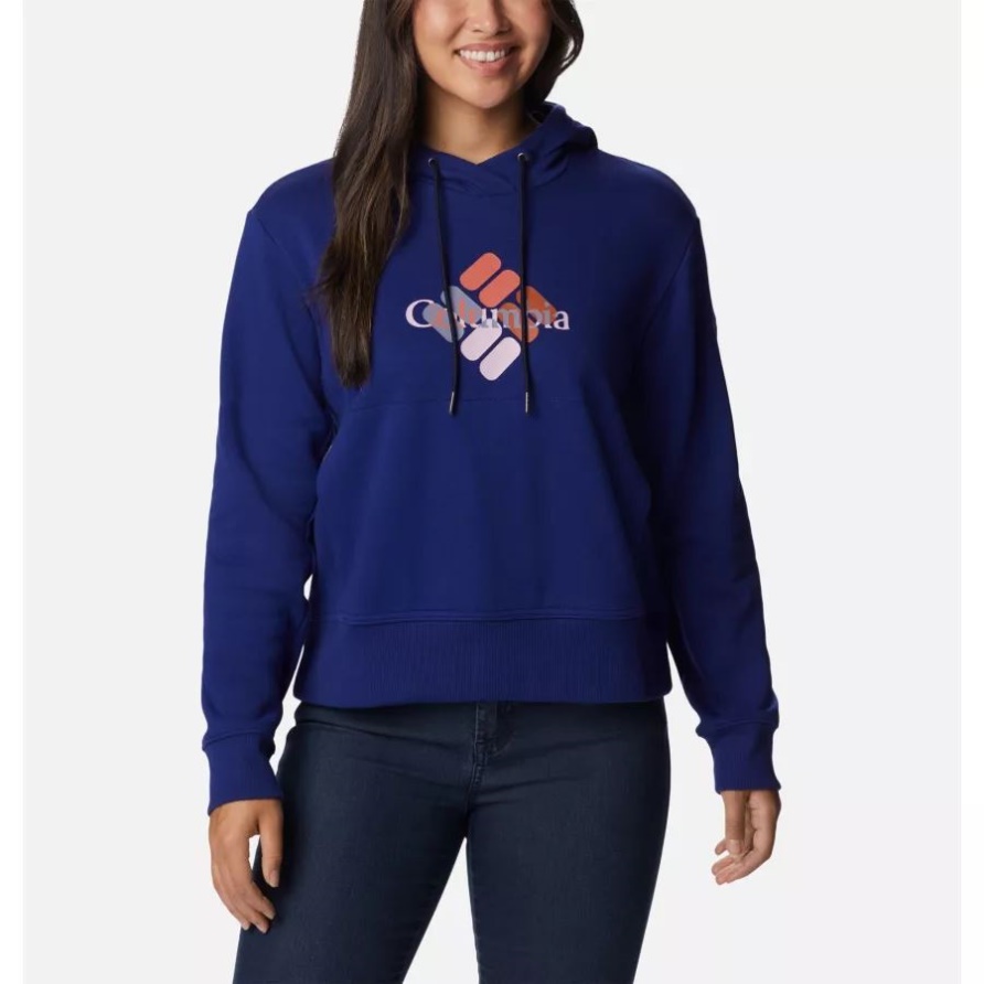 Dunkler Saphir/Edelstein Multi Columbia Lodge Hoodie Für Frauen