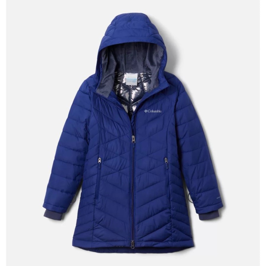 Himmlische Lange Jacke Für Mädchen In Dark Sapphire Columbia