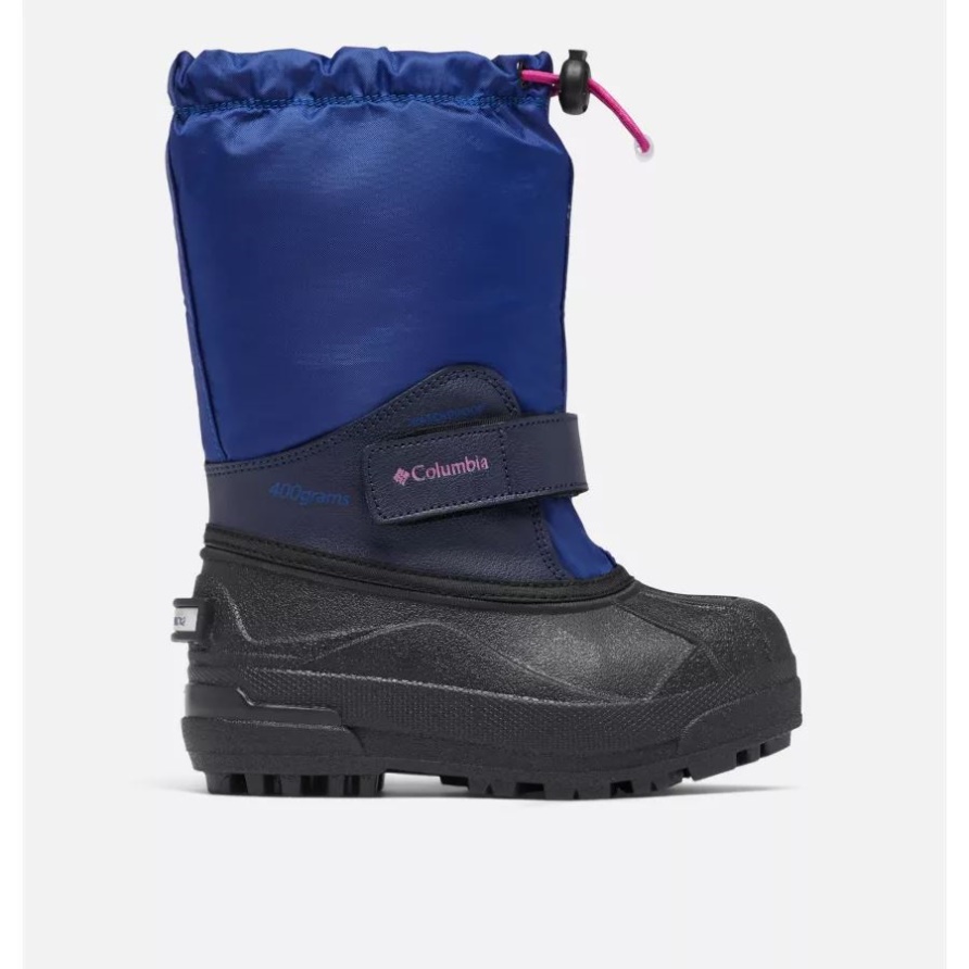 Dark Sapphire/Wild Fuchsia Columbia Powderbug Forty Schneestiefel Für Kleine Kinder