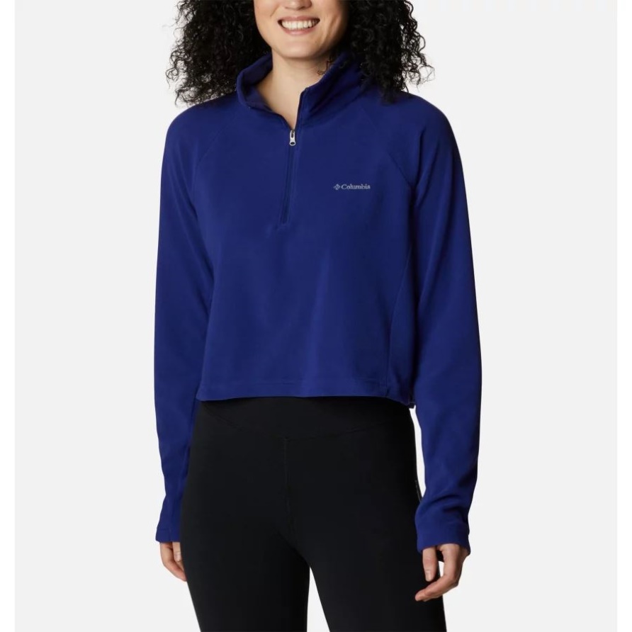 Dunkler Saphirblauer Kurz Geschnittener Fleecepullover Für Damen Ii Columbia
