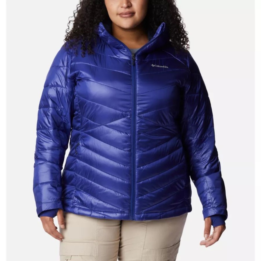Dark Sapphire Damen Joy Peak Omni-heat Infinity Isolierte Kapuzenjacke Plus Größe Columbia