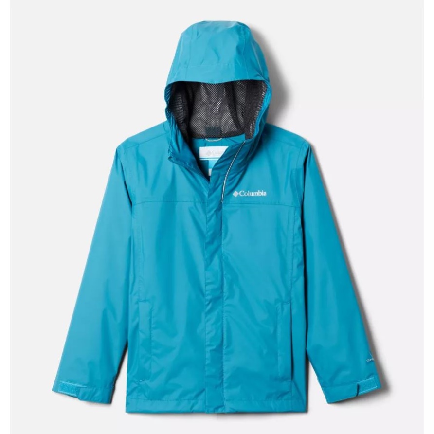 Deep Marine Columbia Wasserdichte Jacke Für Jungen