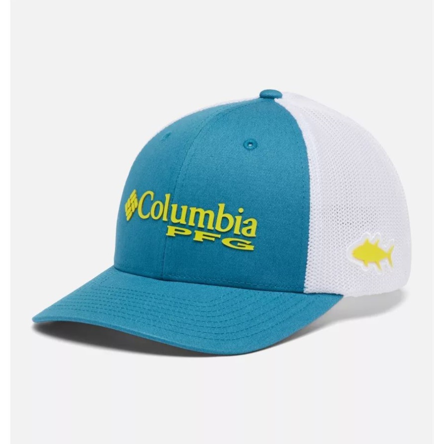Deep Marine/laser Zitrone Pfg Logo Mesh Kugelkappe Mitte Krone Columbia