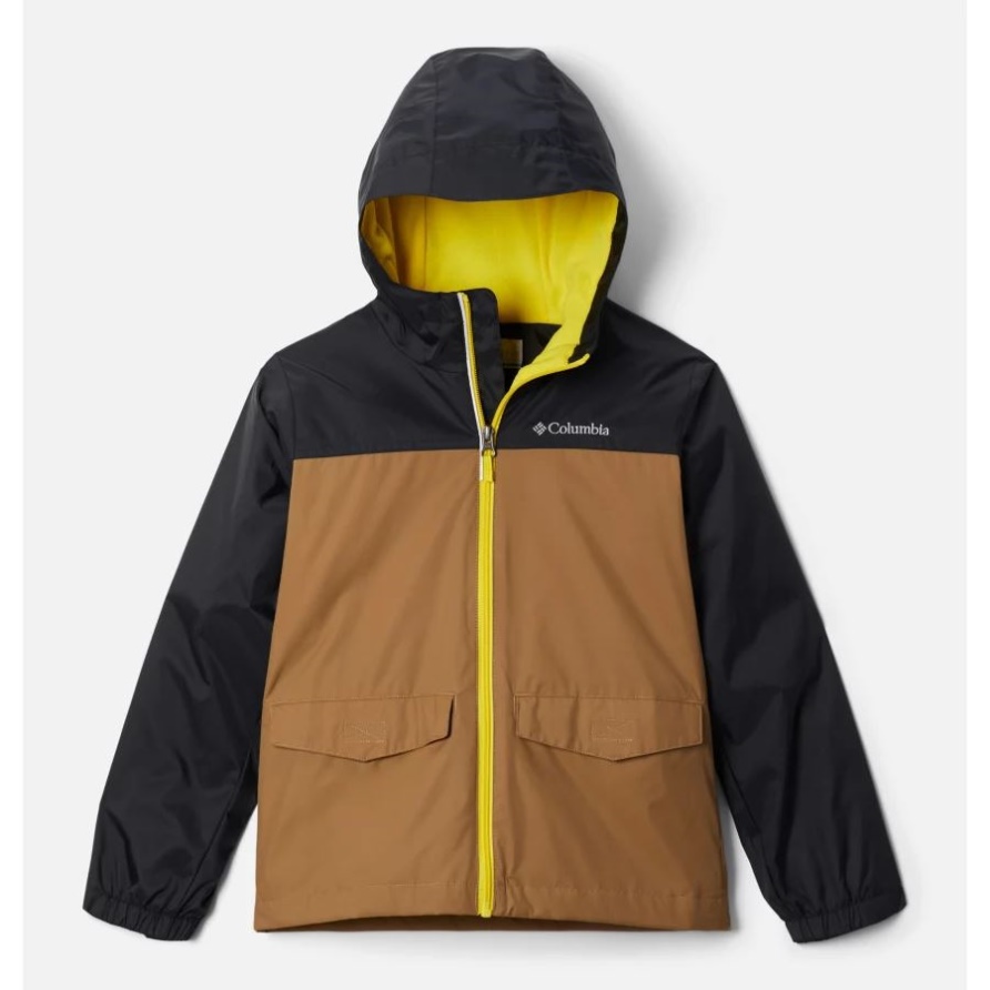 Delta/schwarze Regen-zilla-jacke Für Jungen Columbia