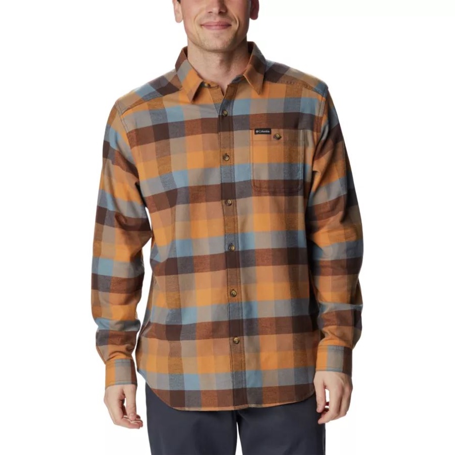 Cornell Woods Flanell-Langarmhemd Für Herren Von Delta Buffalo Check Columbia Brand