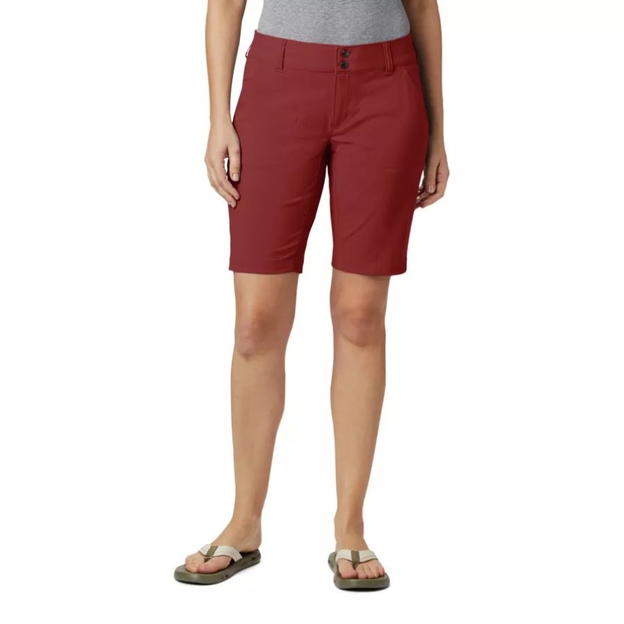 Dusty Crimson Damen-saturday Trail Lange Shorts Columbia