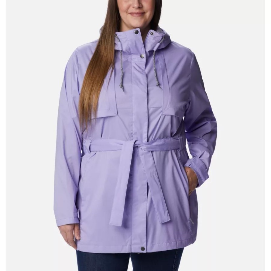 Pardon My Trench-Regenjacke Aus Frosted Purple Columbia Für Damen In Übergröße