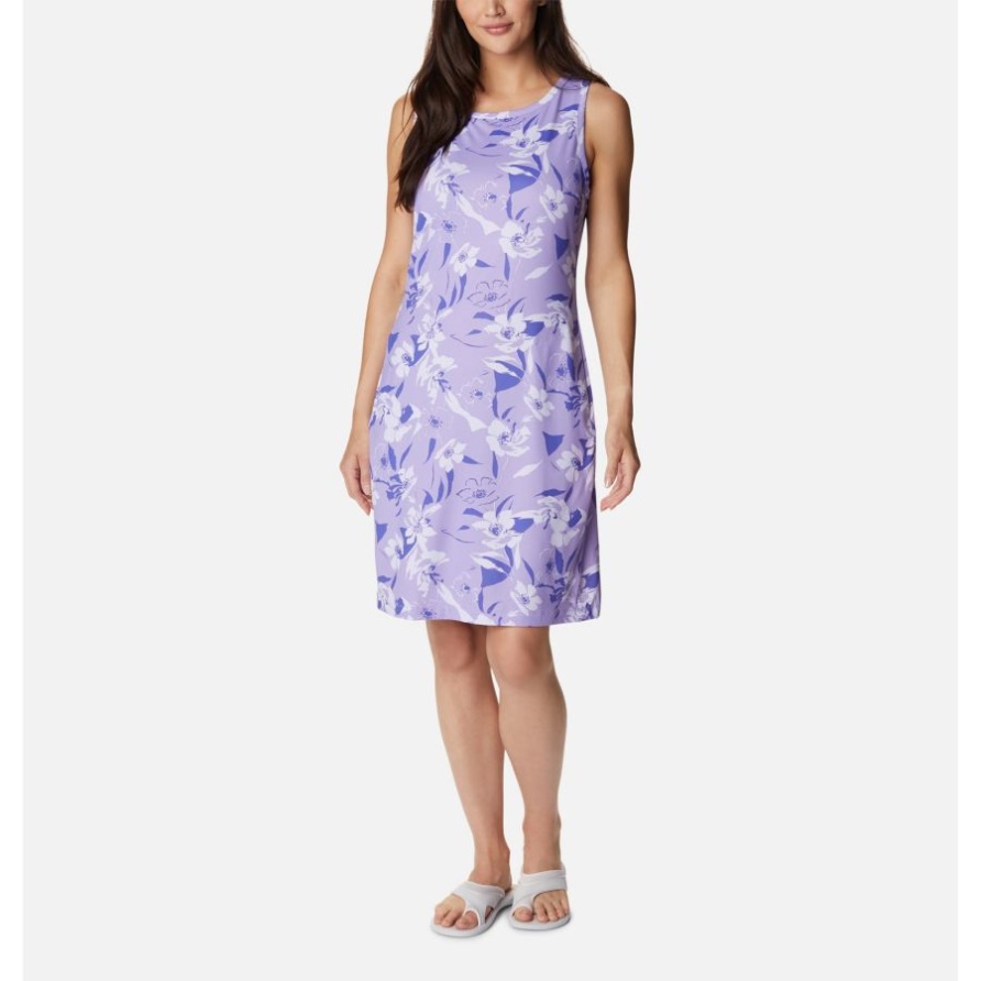 Frosted Purple/pop Flora Tonal Columbia Damenkleid Mit Chill River-druck