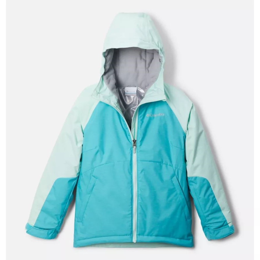 Geyser Heather/sea Ice Alpine Actionii Wasserdichte Skijacke Für Mädchen Columbia