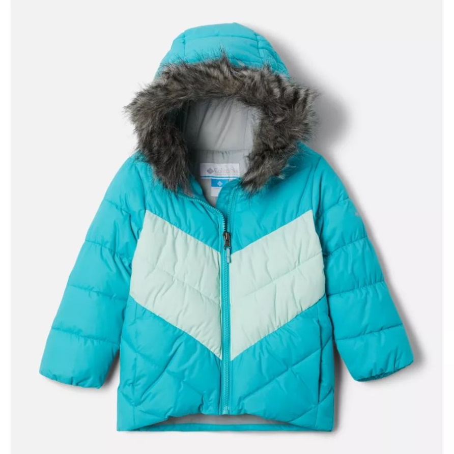 Geyser/sea Ice Columbia Mädchen-Arctic Blast-Jacke Für Kleinkinder