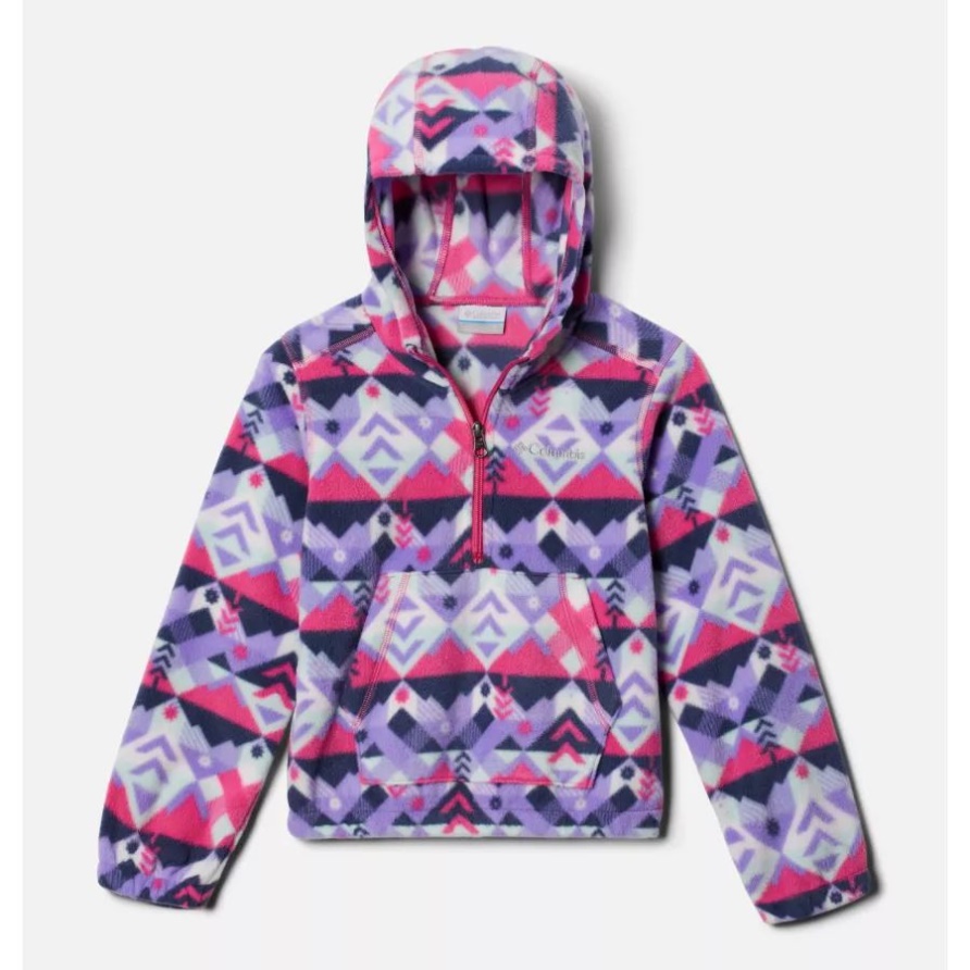 Benton Springs Kapuzenpullover Aus Fleece Mit Halbem Reißverschluss Für Mädchen Weiß Checkpoint Columbia