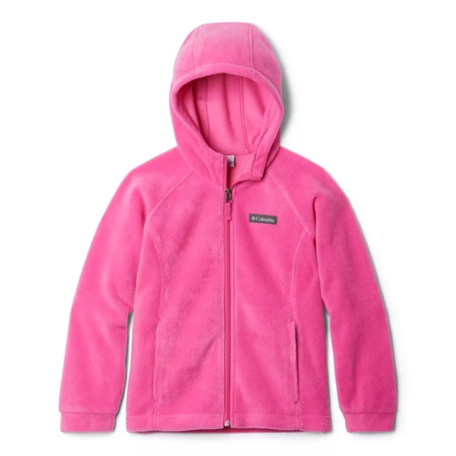 Benton Springs II Kapuzen-Fleecejacke Für Mädchen Pink Ice Columbia