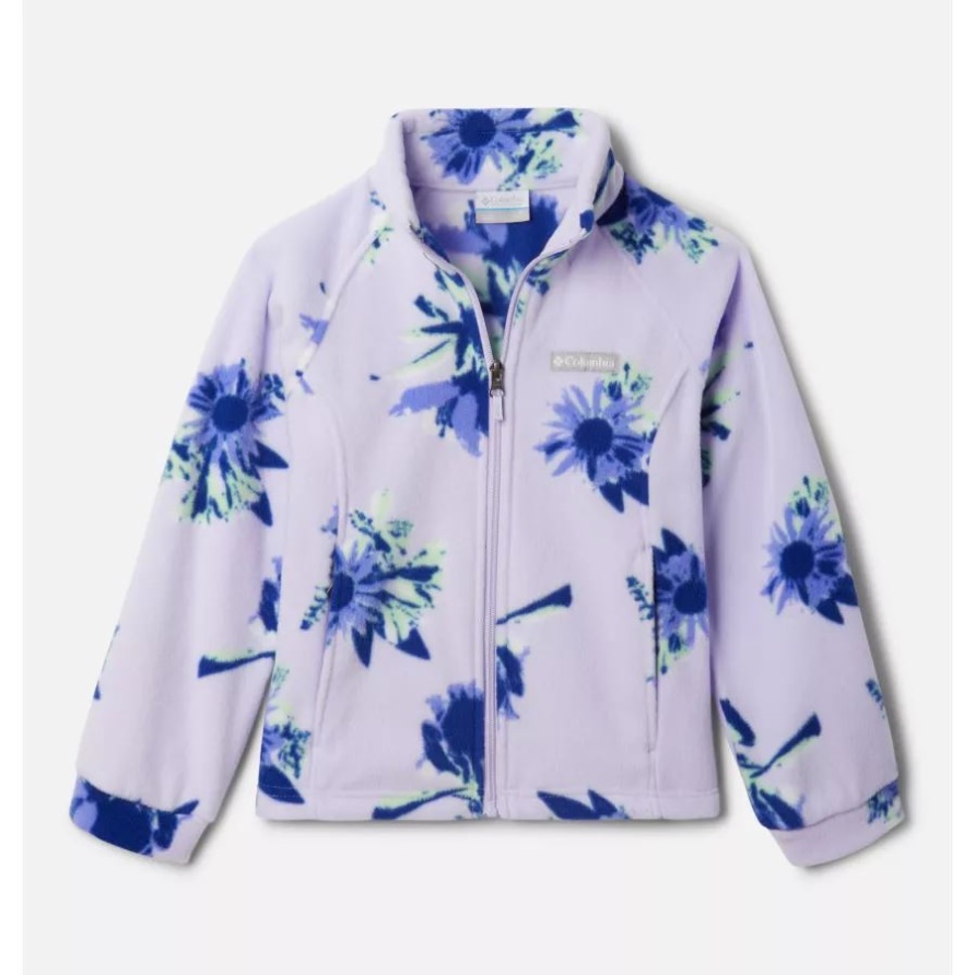 Benton Springs II Bedruckte Fleecejacke Für Mädchen Columbia Purple Tint Staycation