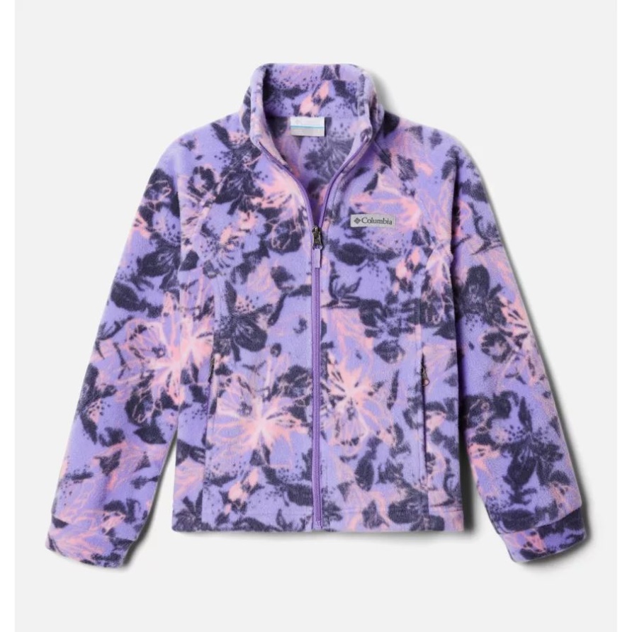 Benton Springs Ii Bedruckte Fleecejacke Für Mädchen Paisley Lila Aurelian Columbia