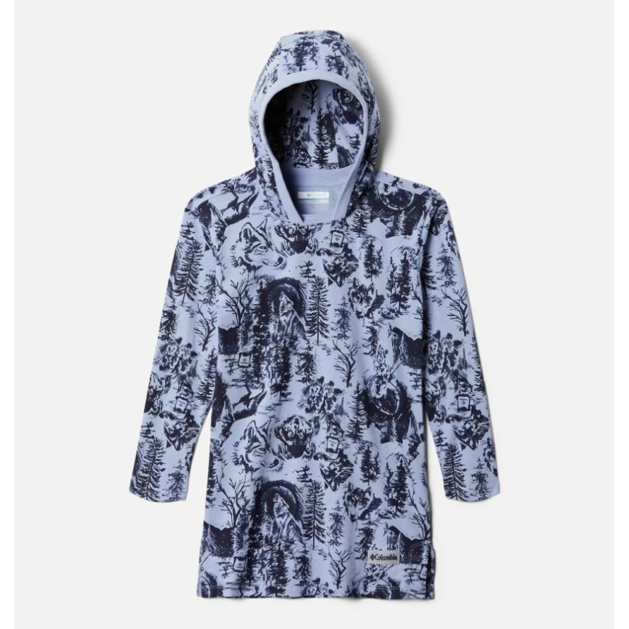 Columbia Lodge Tunika Mit Kapuze Für Mädchen Empress Wolfscape-Print Columbia