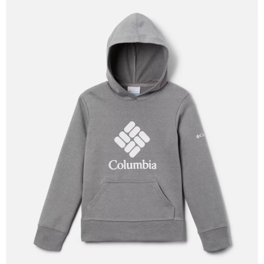 Columbia Trek French Terry Hoodie Für Mädchen Hellgrau Meliert Columbia