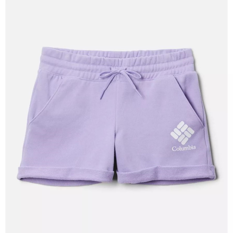 Columbia Trek French Terry Shorts Für Mädchen Columbia Frosted Purple