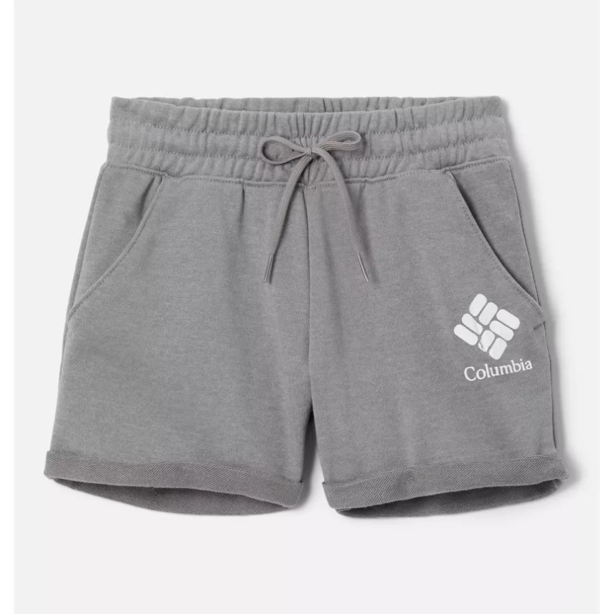 Columbia Trek French Terry Shorts Für Mädchen Columbia Hellgrau Meliert