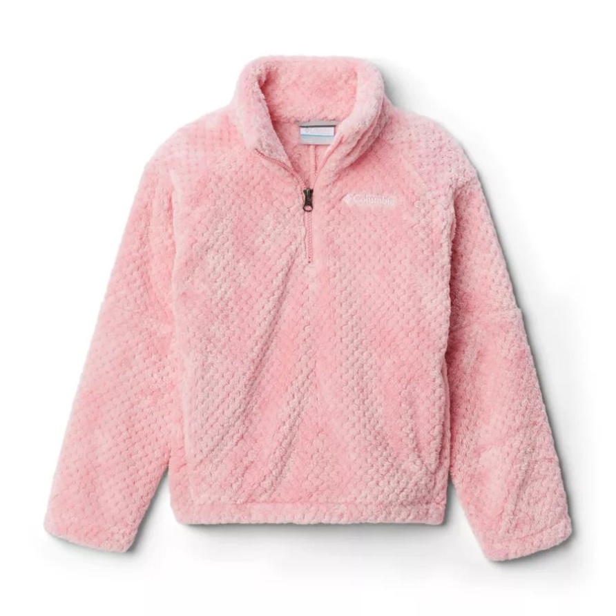 Fire Side II Sherpa-Fleece Mit Halbem Reißverschluss Für Mädchen Pink Orchid Columbia