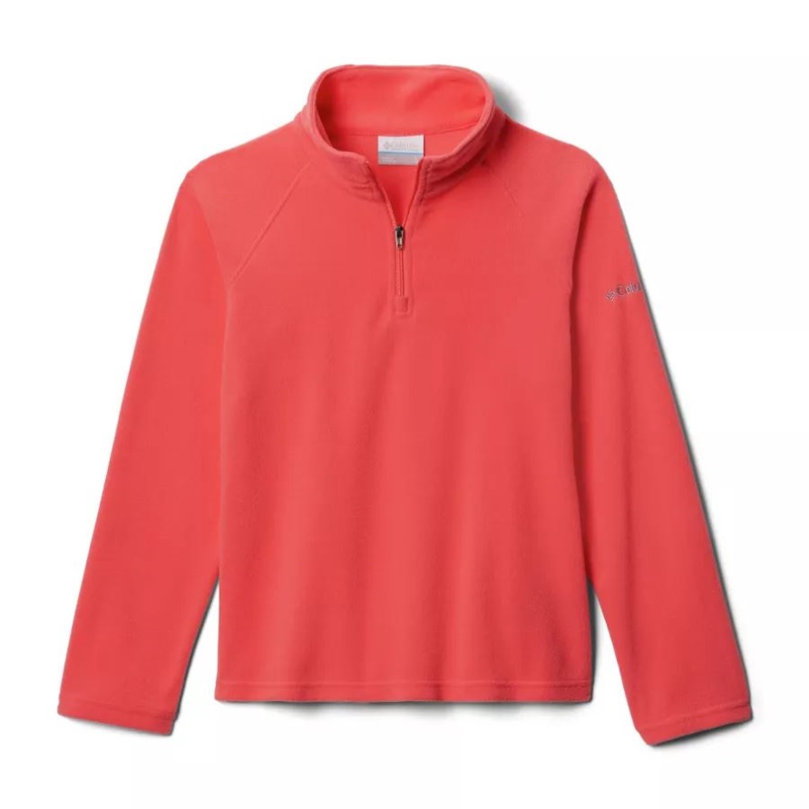 Mädchenjacke Aus Gletscherfleece Mit Halblangem Reißverschluss Columbia Blush Pink