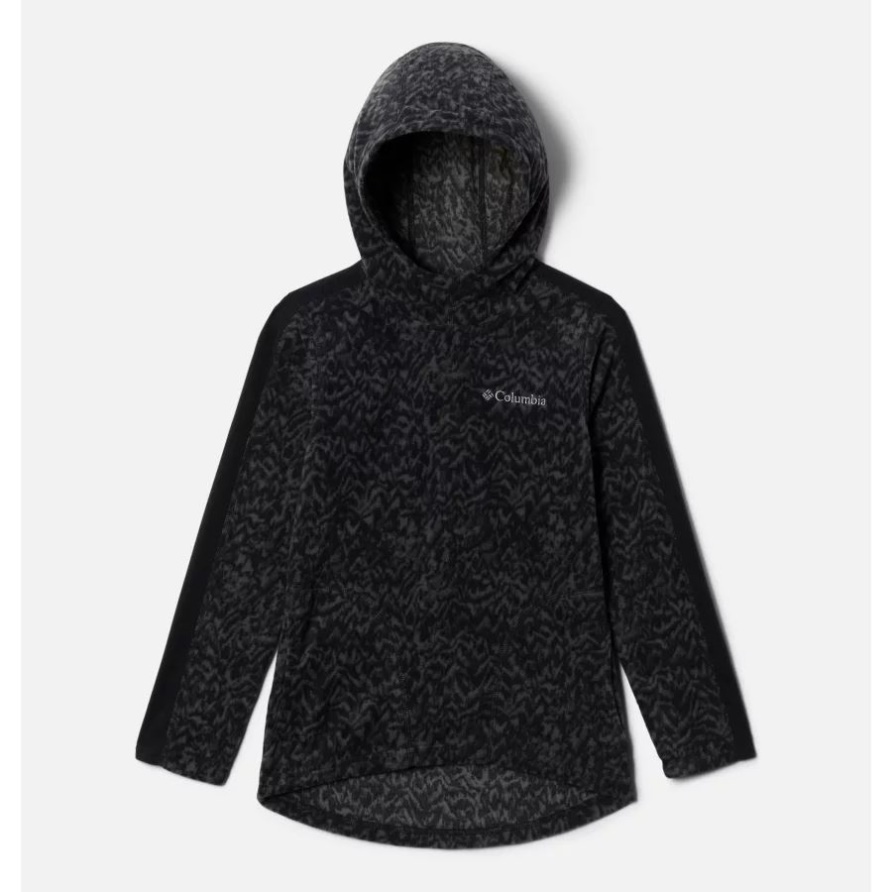 Gletscher-Hoodie Für Mädchen Columbia Black Terrain/Black
