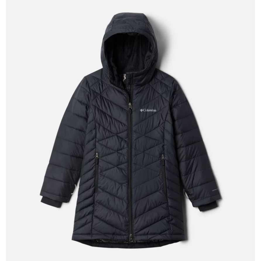Himmlische Lange Jacke Für Mädchen Black Columbia