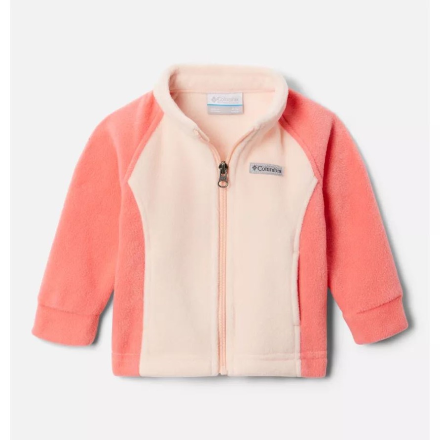 Baby-Fleecejacke Aus Benton-Federn Für Mädchen In Blush Pink/Pfirsichblüte Columbia