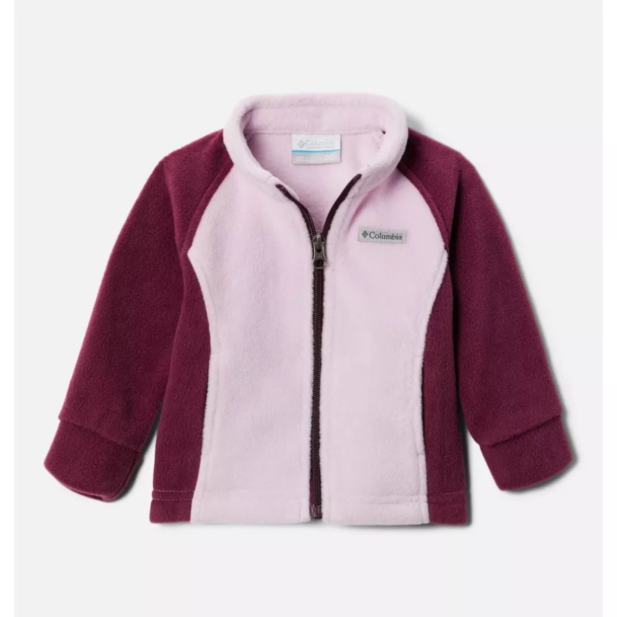 Baby-Fleecejacke Aus Benton-Federn Für Mädchen Columbia Marionberry/Aura