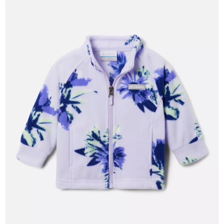 Benton Springs Ii Bedruckte Fleecejacke Für Mädchen, Lila Tint, Staycation Columbia