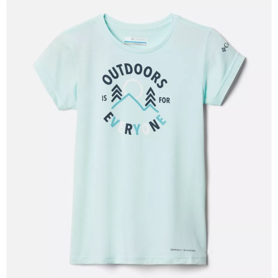 Mission Peak Kurzarm-Grafik-T-Shirt Für Mädchen Icy Morn Heather All Together 2 Columbia