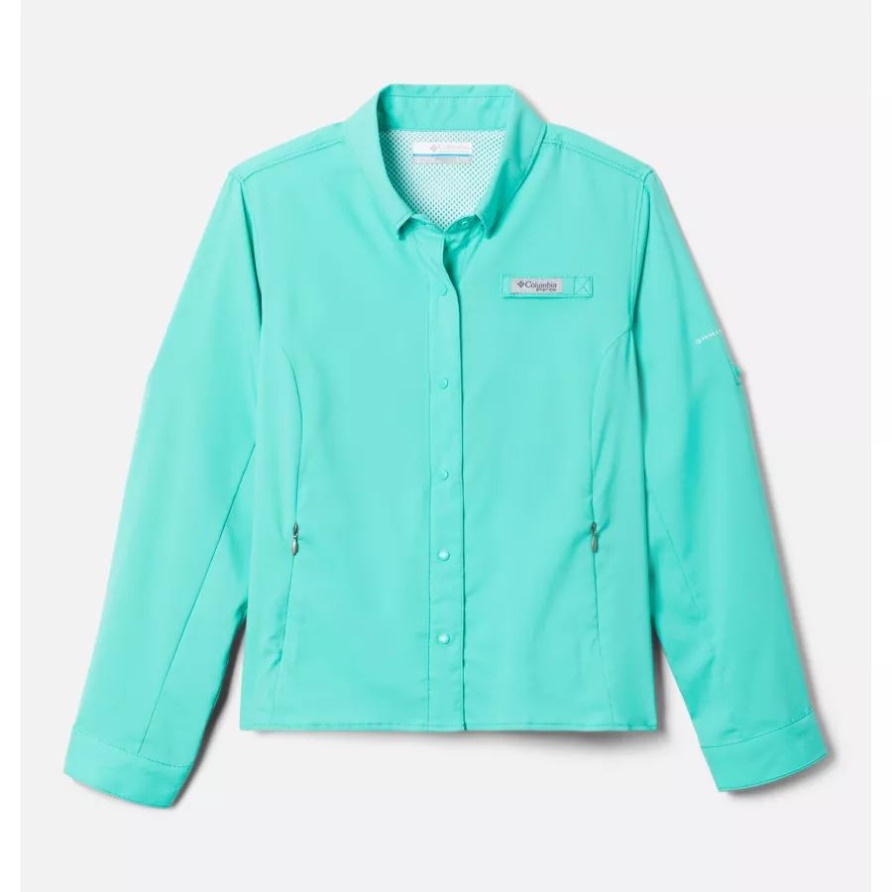 Pfg Tamiami Langarmshirt Für Mädchen Columbia Electric Türkis